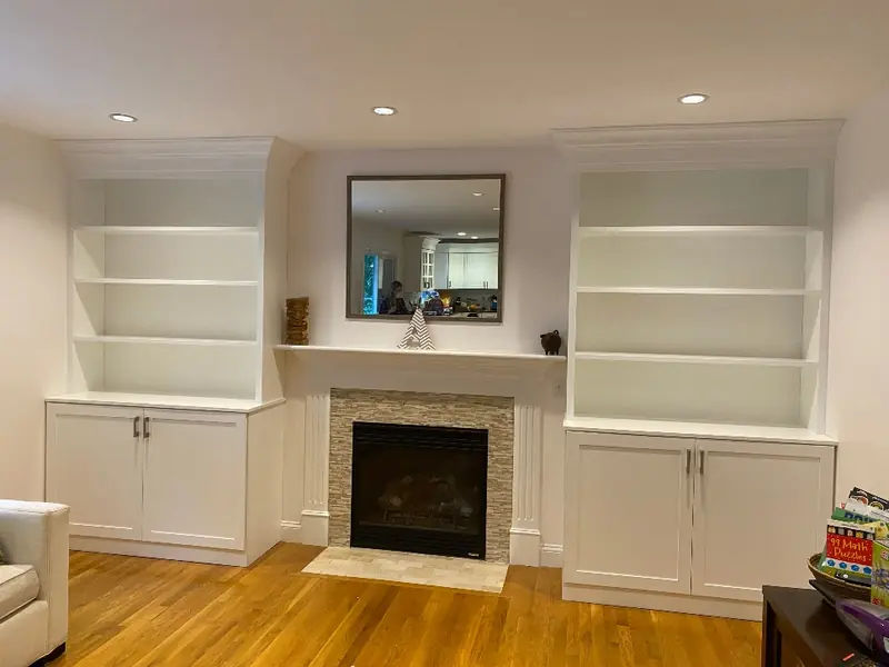 Custom built-in cabinetry for home office and living spaces — Massachusetts