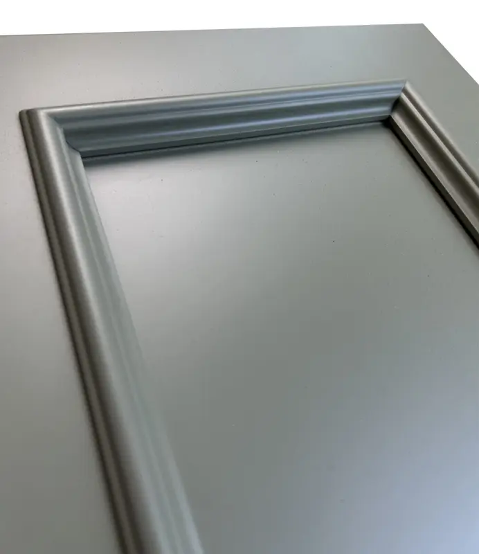 Applied moulding cabinet door edge profile detail