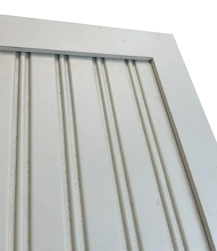 Beadboard cabinet door edge profile detail