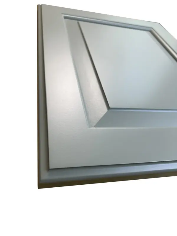 Raised panel cabinet door outside edge profile detail