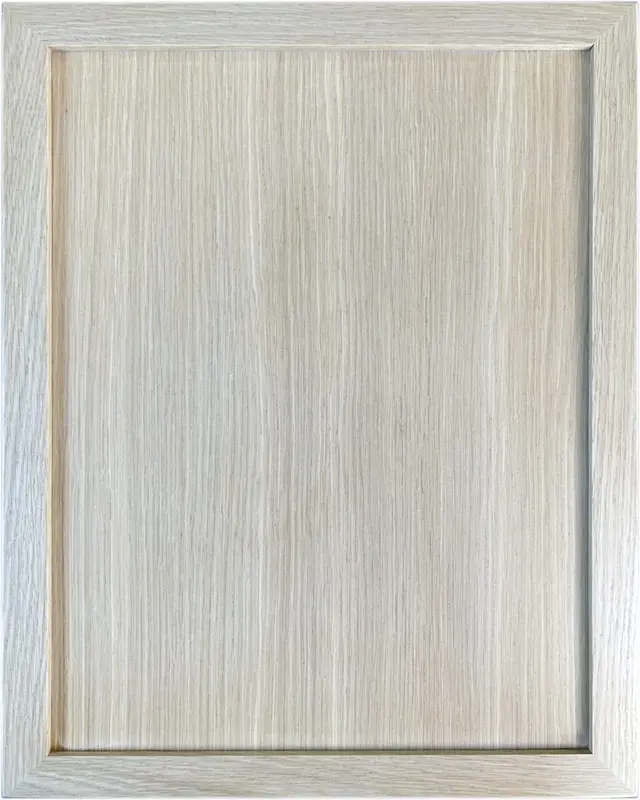 Skinny shaker cabinet door in white oak