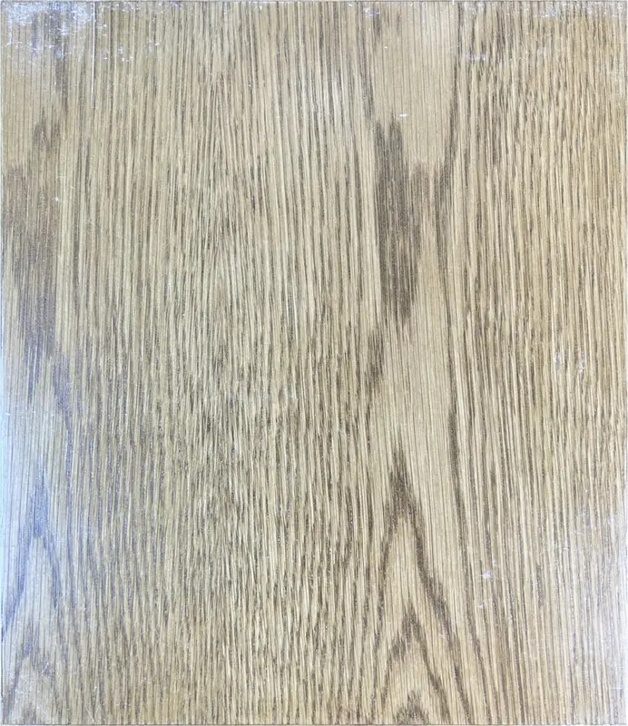 Red oak slab cabinet door — Homestead Cabinet Design