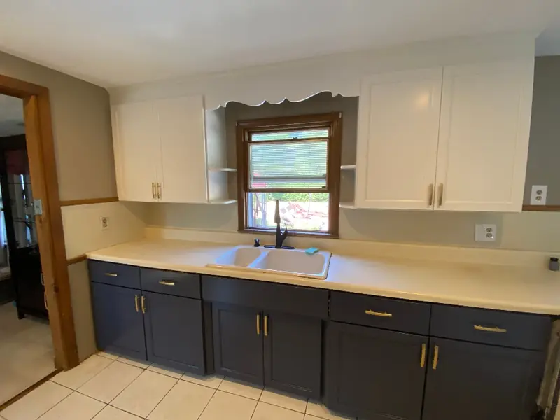 Cabinet refacing transformation in Springfield MA kitchen with updated door fronts and hardware